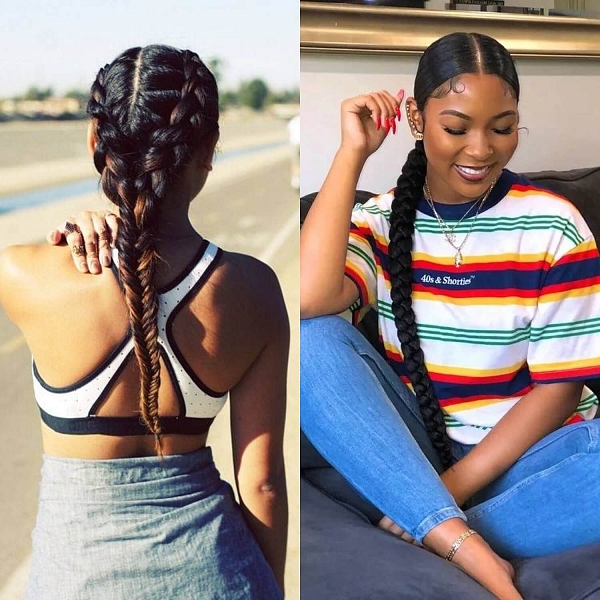 12 Best Braid Ponytail Gym Hairstyles for Black Women